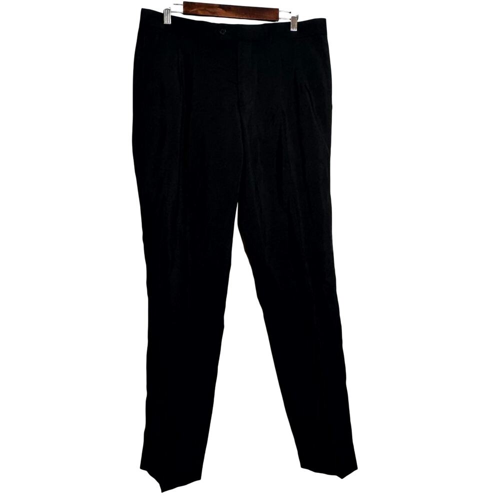 Opposuits Straight Leg Pleated Dress Pants - Black NWOT Size 44